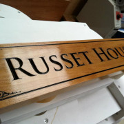 finished engraved door plaque