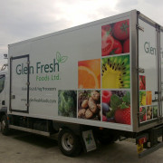 Glen Fresh Lorry with wrapped in custom graphics