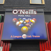 O'Neills Pool Hall new custom shop sign